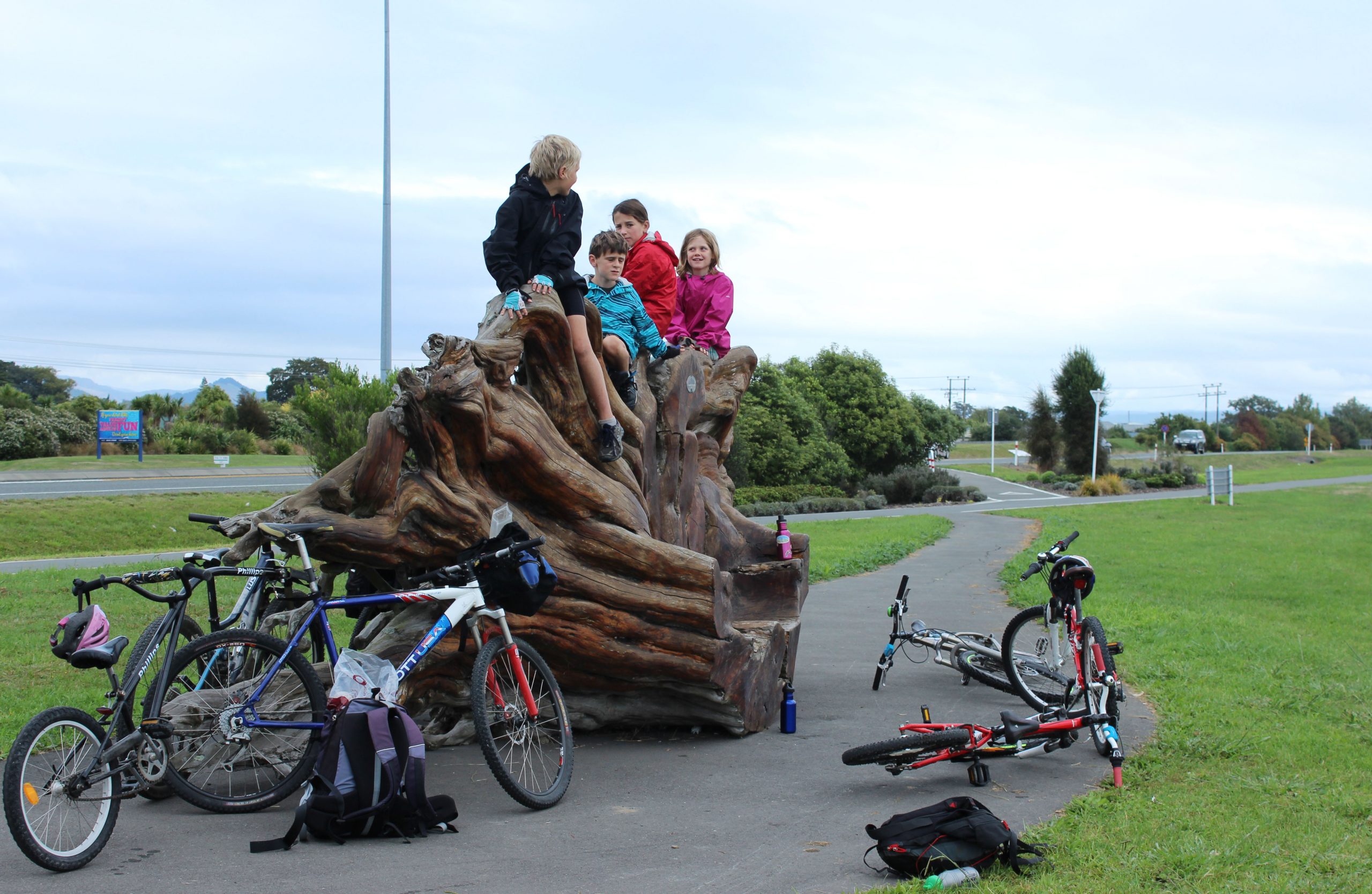 Nelson to Kaiteriteri.  An inspiring story about bike touring with kids