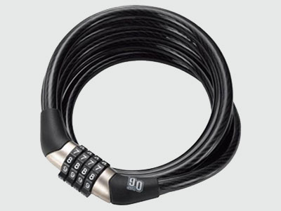 Coiled-Combination-bike-Lock