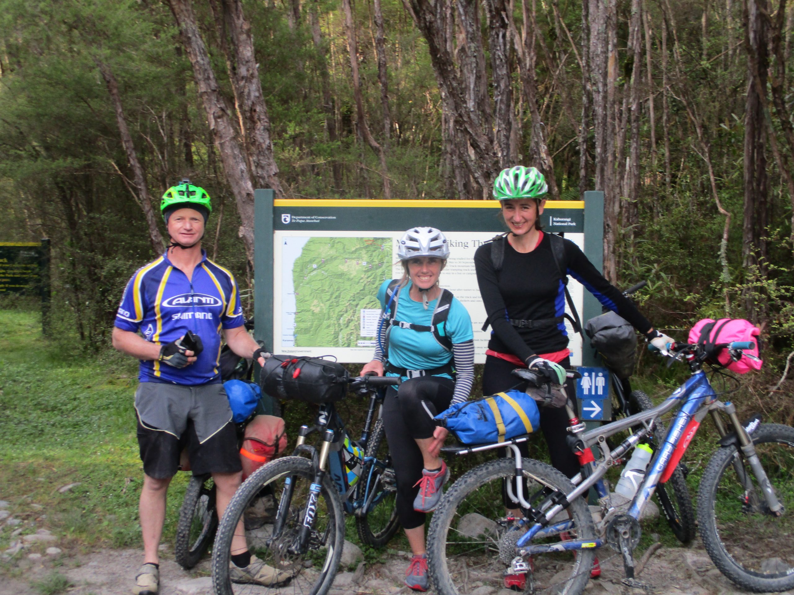 Biking the Heaphy Track.