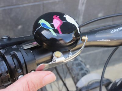 Hand Painted Bell - thumb trigger set up. goRide