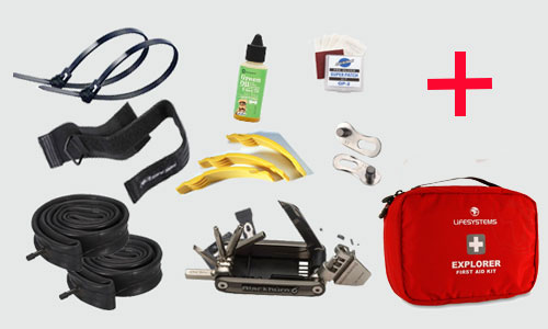 Touring Tool Kit & First Aid Kit with Bag Options