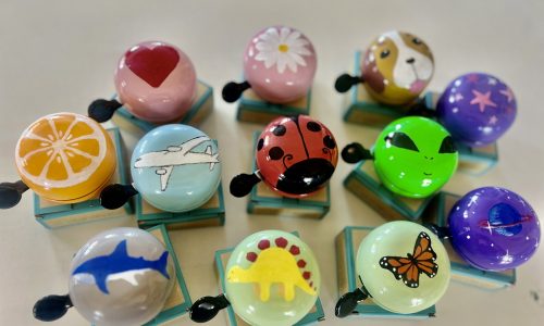 Full range of hand painted bicycle bells Kids bike bells