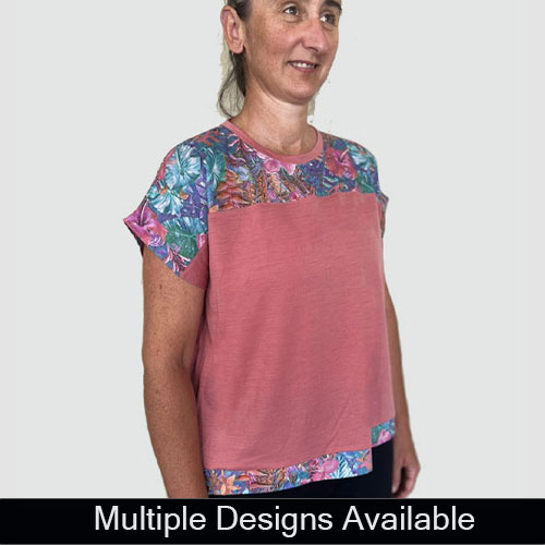 Move tee - short sleeve guava merino