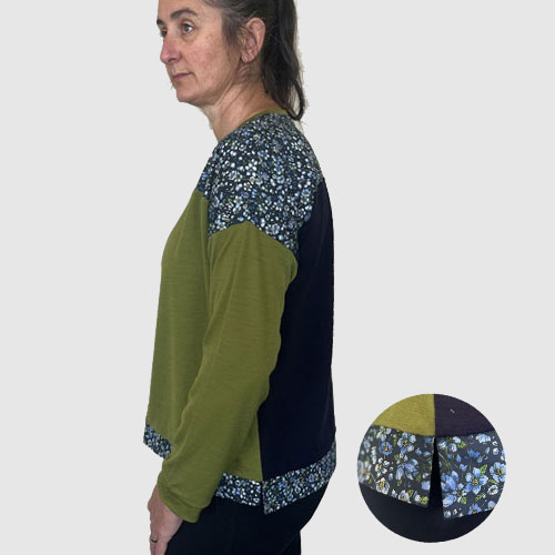 Move tee - short sleeve red merino