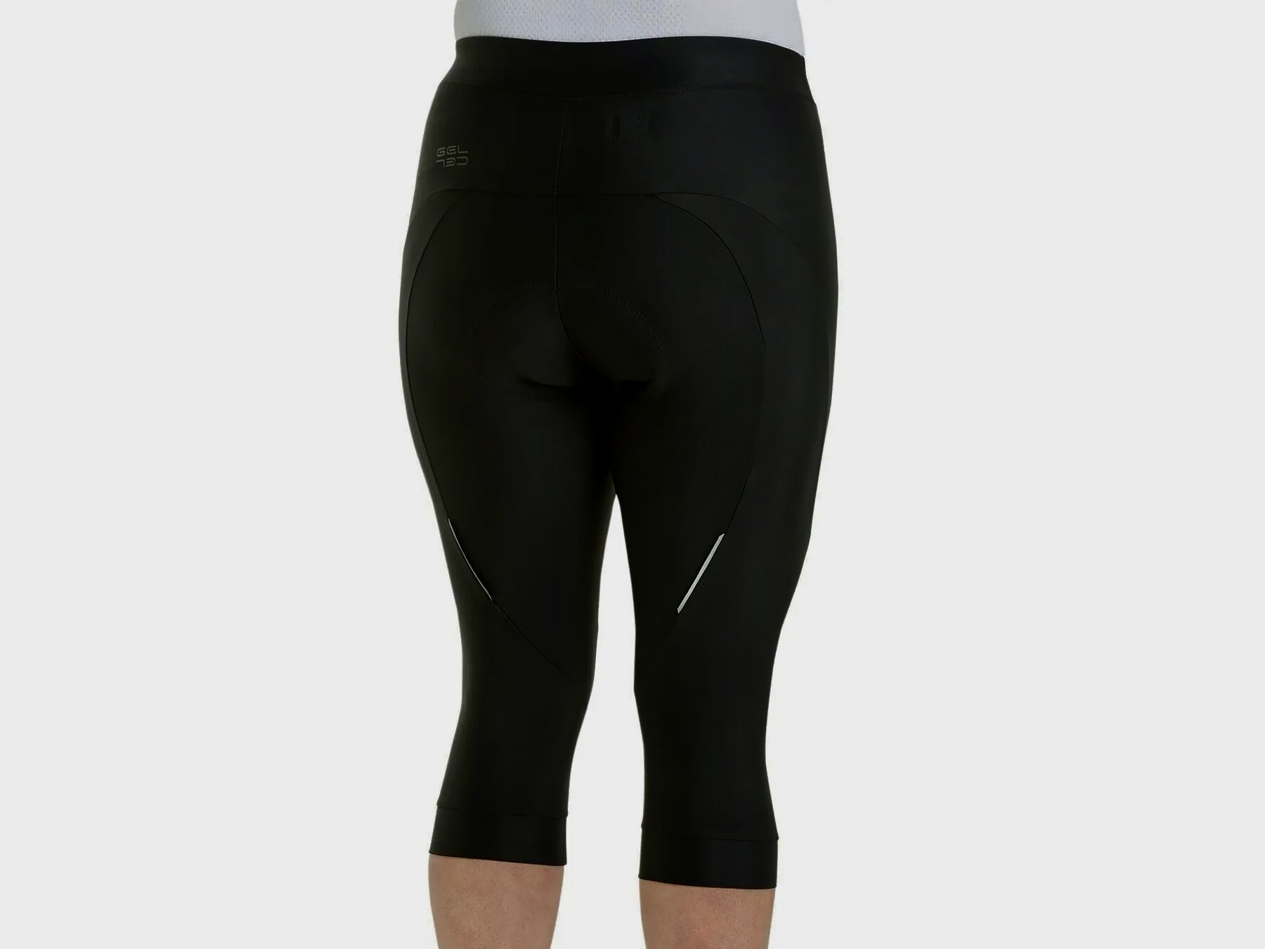 womens 3/4 padded bike pants